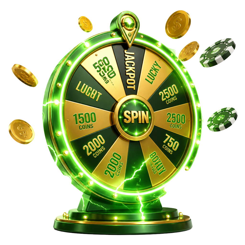 Roda da sorte neon